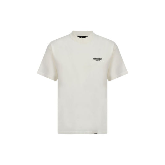 Maglietta in cotone bianco "Represent"