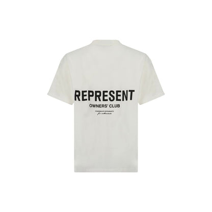 Maglietta in cotone bianco "Represent"