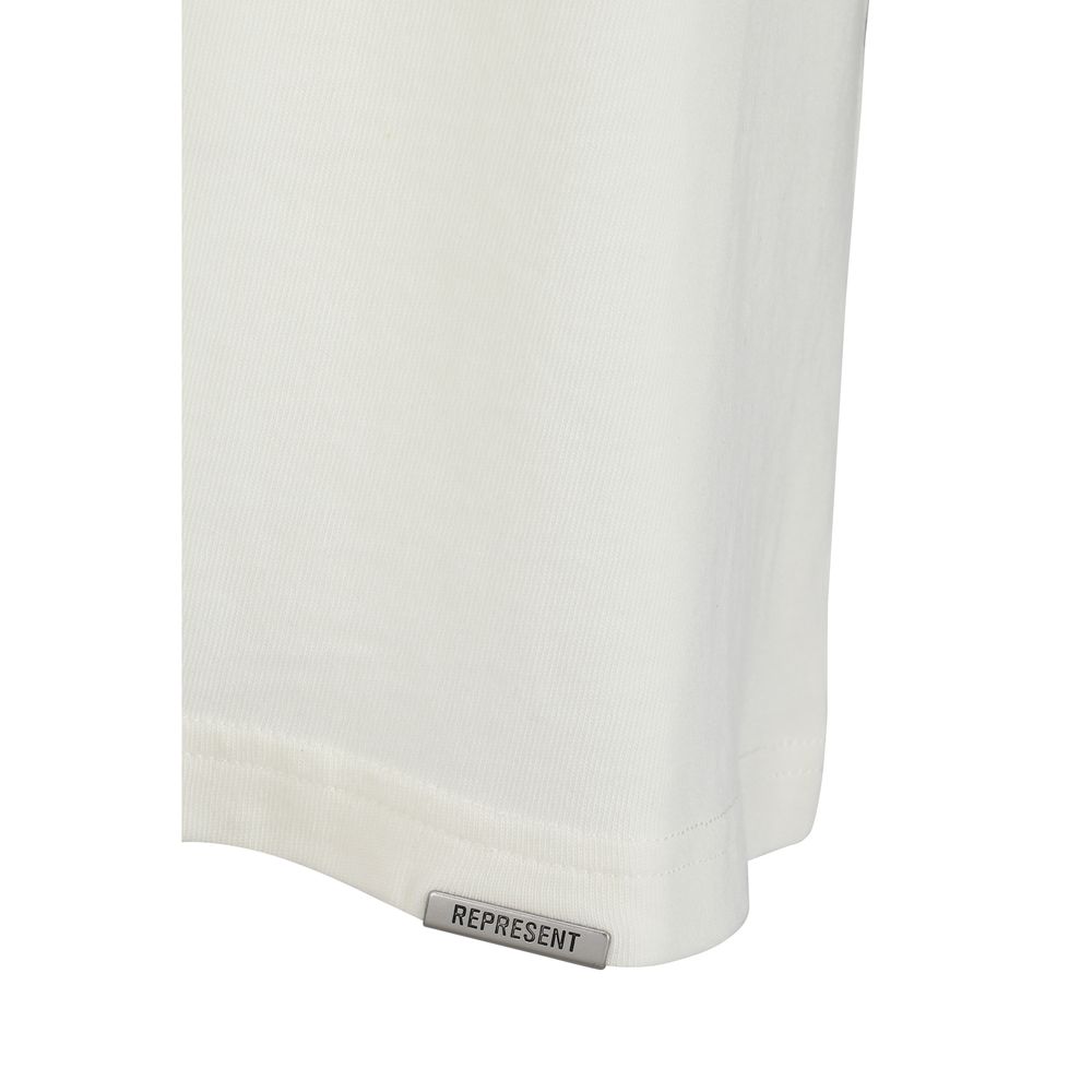 Maglietta in cotone bianco "Represent"