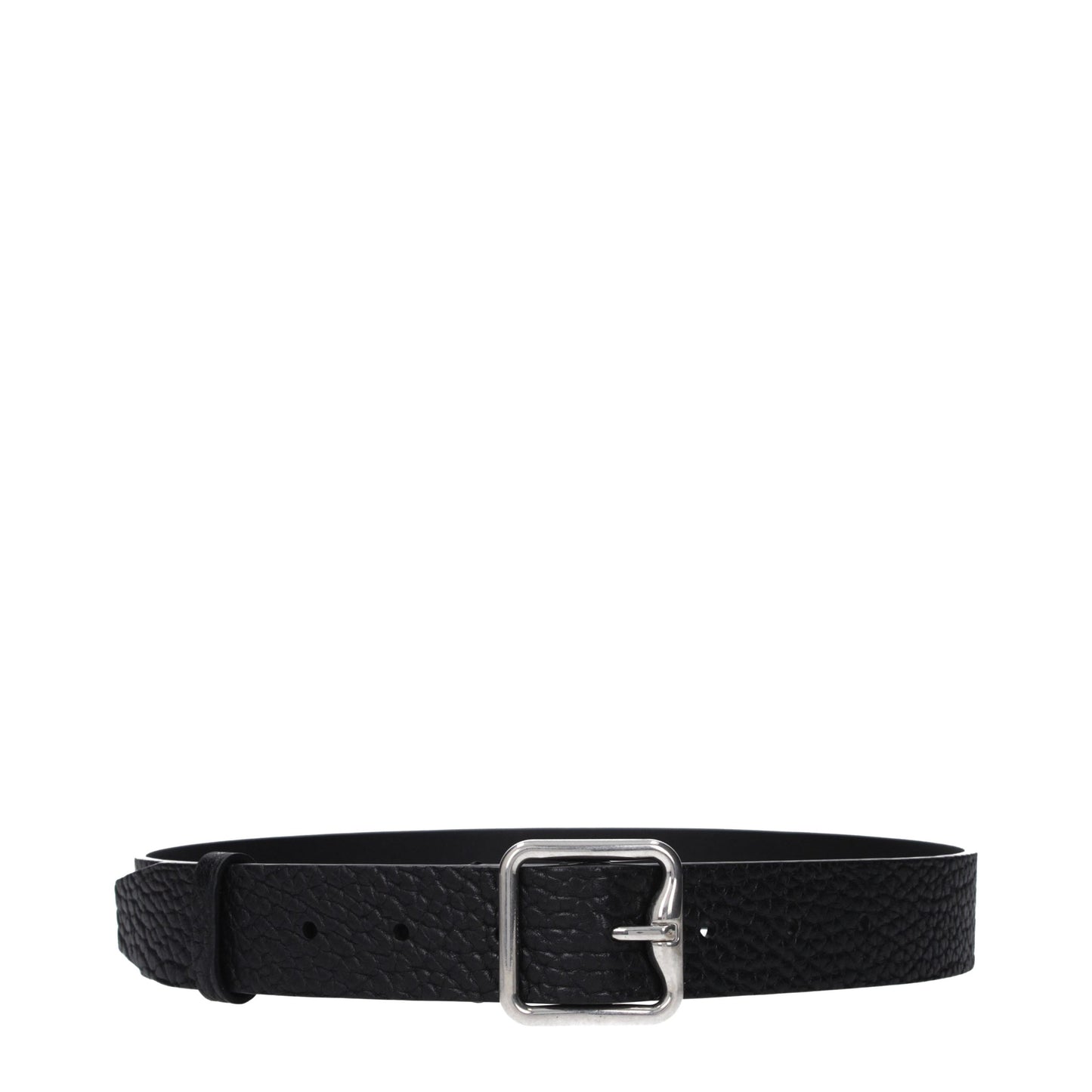 Cintura Regular Burberry in Pelle Nera