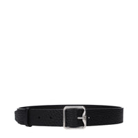 Cintura Regular Burberry in Pelle Nera