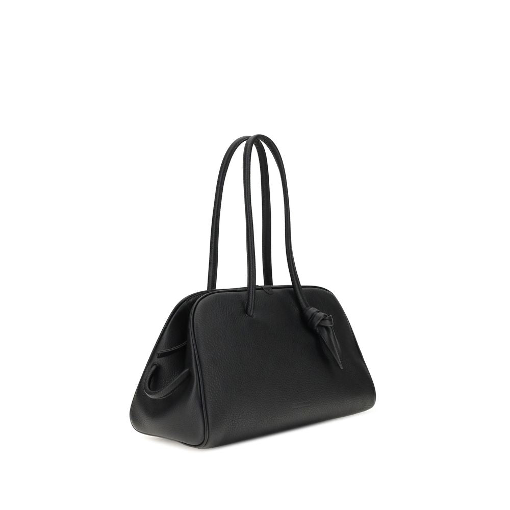 Borsa Jacquemus in pelle di vitello nera Bos Taurus