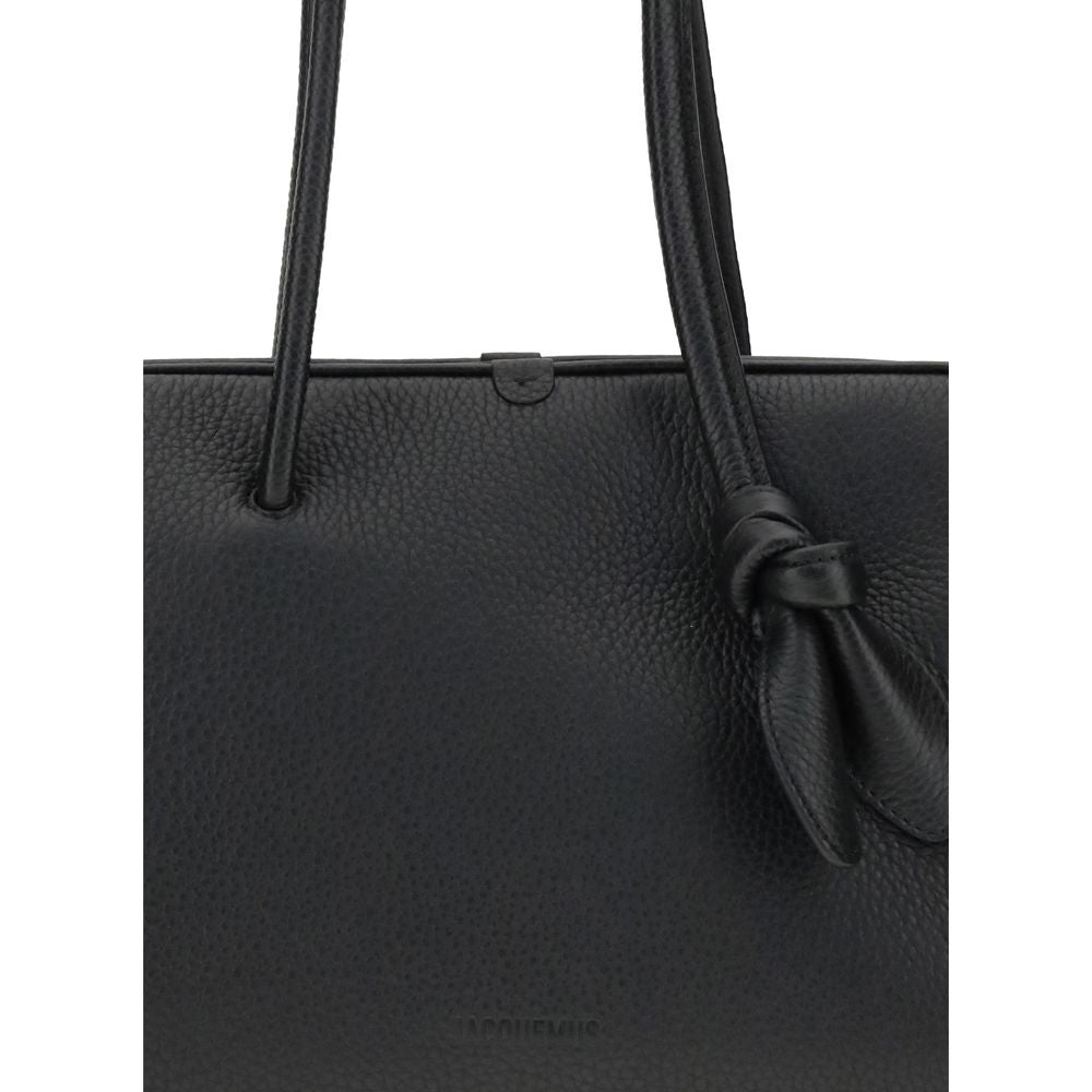 Borsa Jacquemus in pelle di vitello nera Bos Taurus