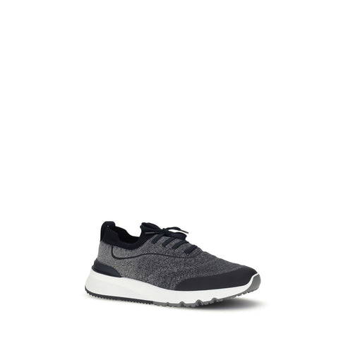 Zapatillas deportivas Brunello Cucinelli de algodón gris
