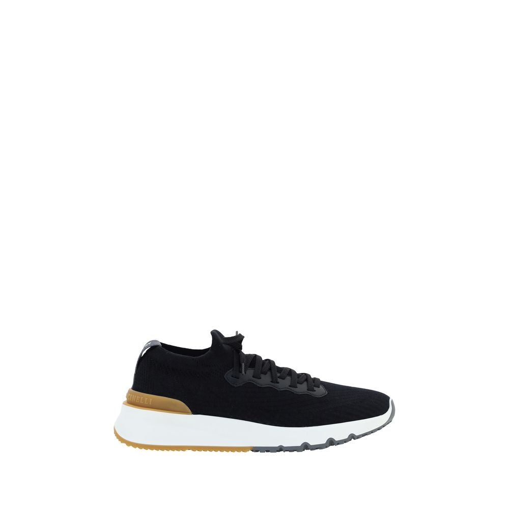 Baskets de sport Brunello Cucinelli en coton noir