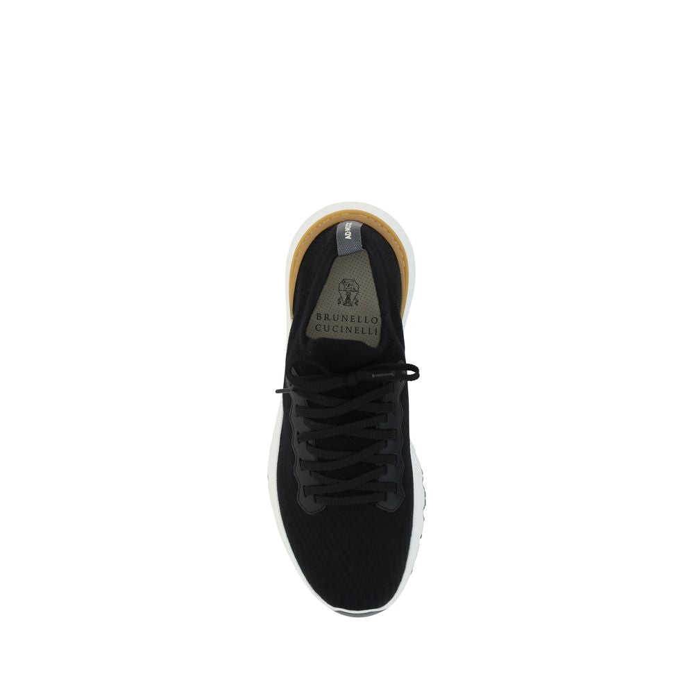 Baskets de sport Brunello Cucinelli en coton noir