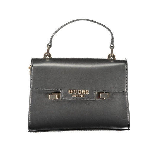 Borsa a mano da donna Guss Jeans in polietilene nero
