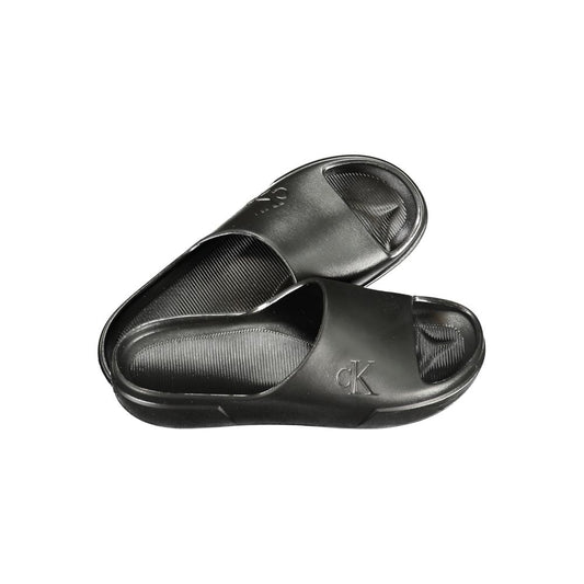 Pantofole da uomo Calvin Klein in poliuretano nero