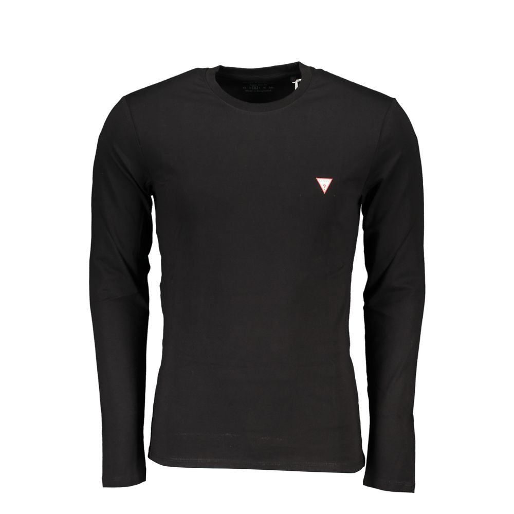 T-shirt da uomo Guess Jeans in cotone biologico nera