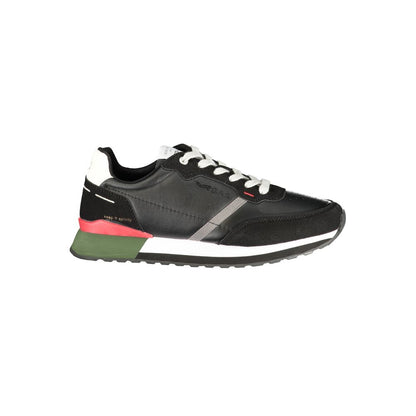 Gas Blue Polyurethane Men Sneaker