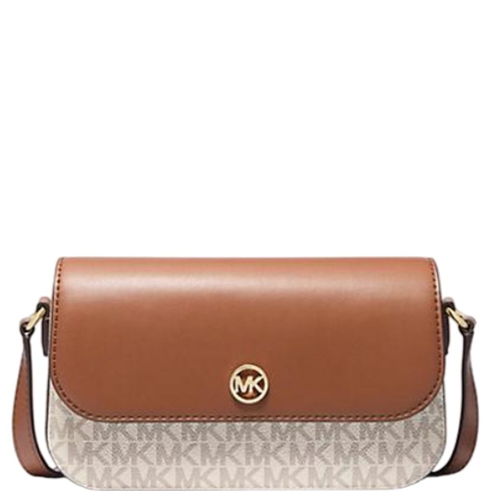 Borsa a tracolla Michael Kors in pelle beige
