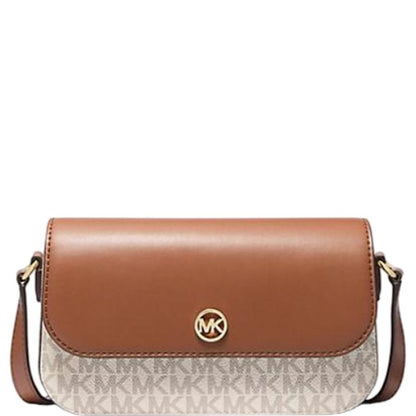 Borsa a tracolla Michael Kors in pelle beige