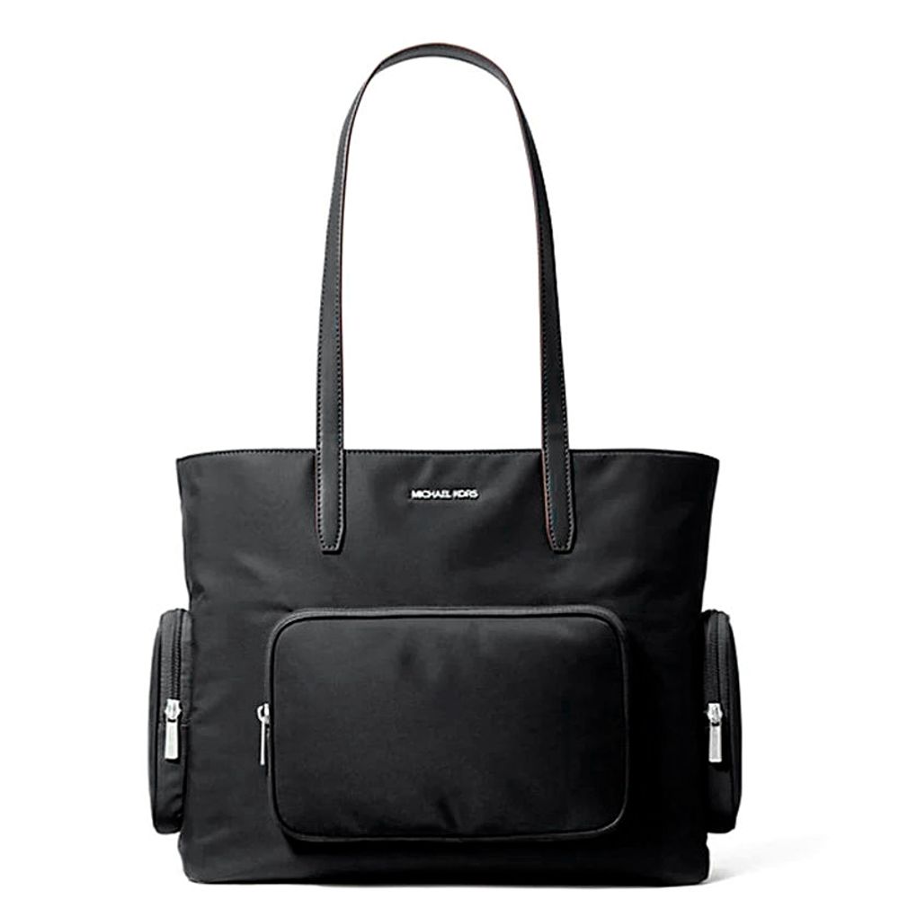 Borsa tote Michael Kors in nylon nero