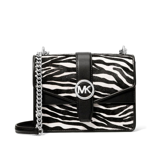 Borsa a tracolla in pelle nera Michael Kors