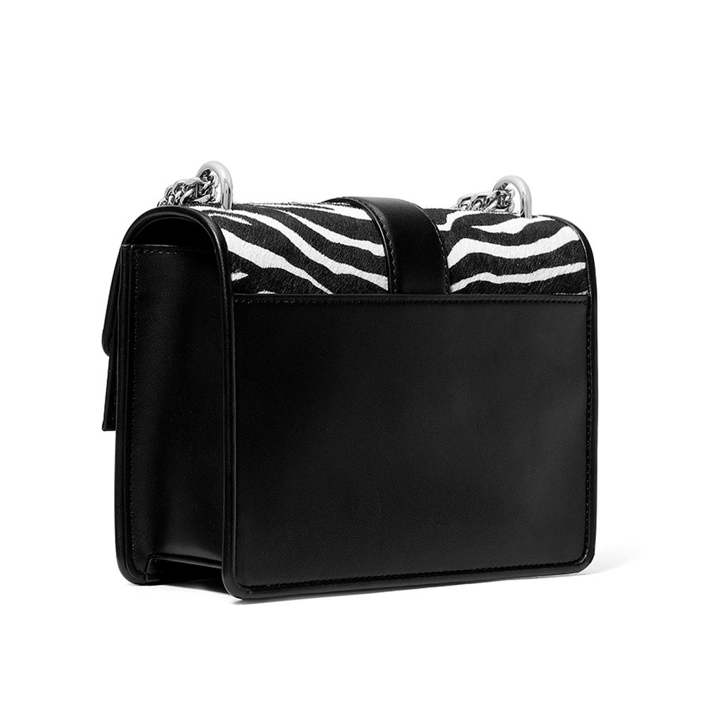 Borsa a tracolla in pelle nera Michael Kors