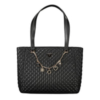 Borsa a mano da donna Guess Jeans in poliuretano nero