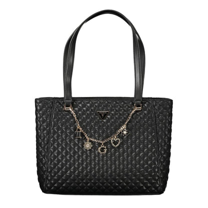 Borsa a mano da donna Guess Jeans in poliuretano nero