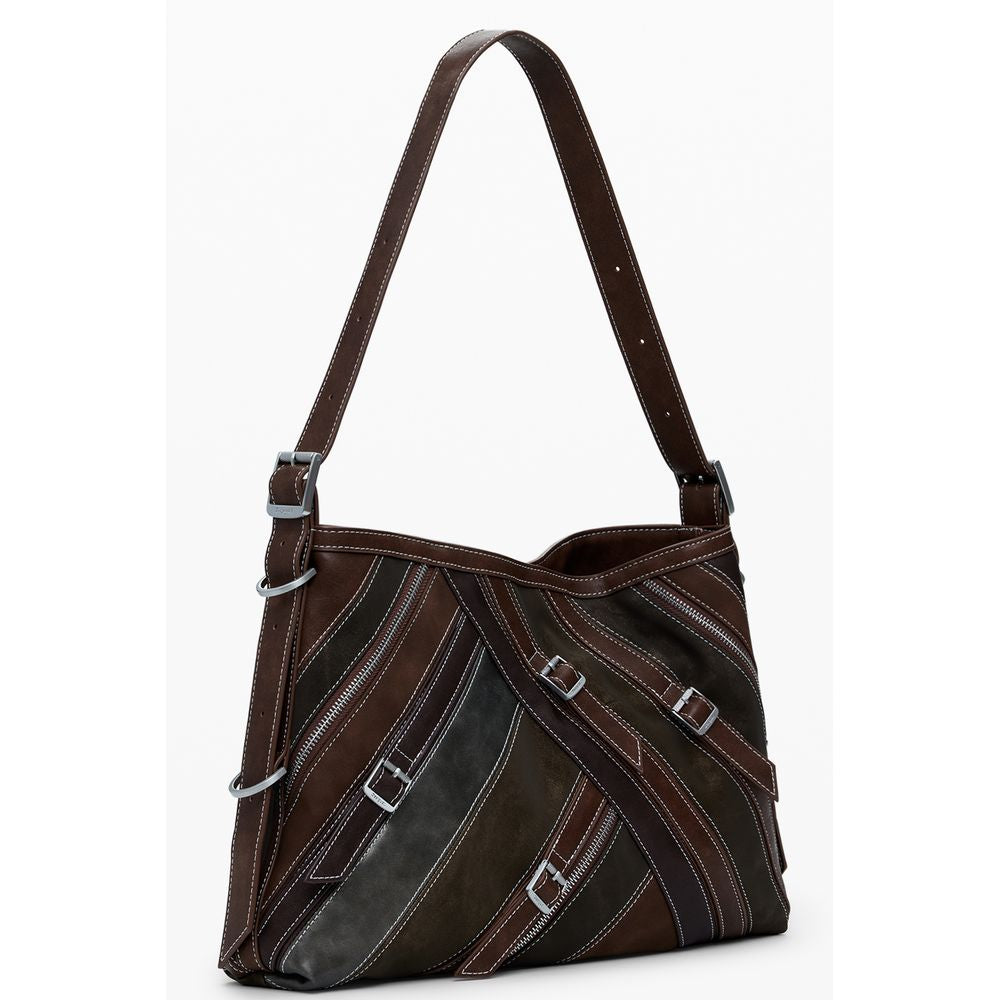 Borsa a mano da donna Desigual Marrone Poliuretano