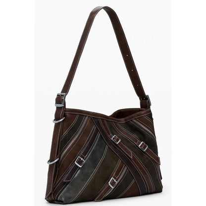 Borsa a mano da donna Desigual Marrone Poliuretano