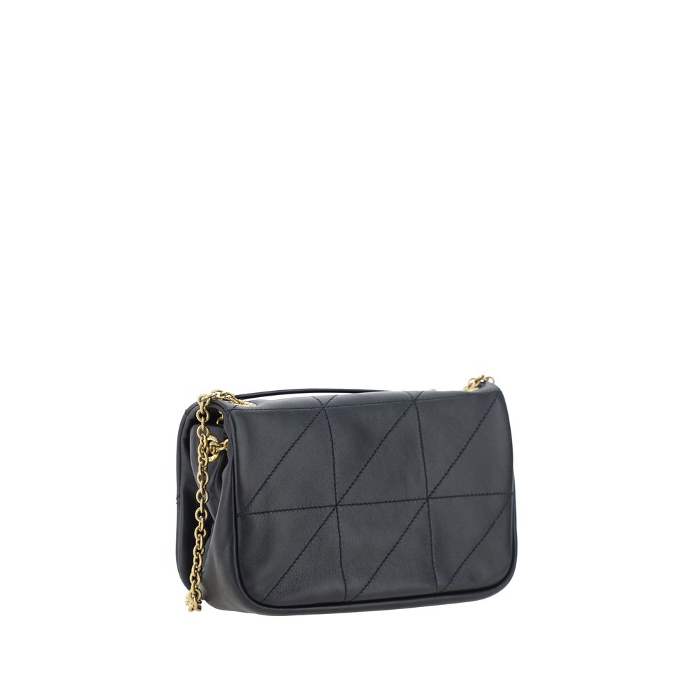 Borsa a tracolla Saint Laurent Ovis Aries in agnello nero