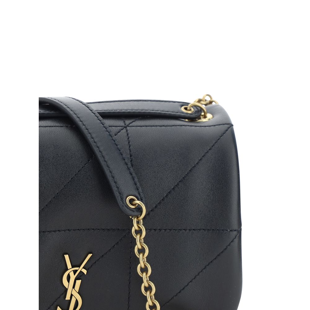Borsa a tracolla Saint Laurent Ovis Aries in agnello nero