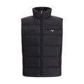 Veste sans manches Prada en polyamide recyclé noir
