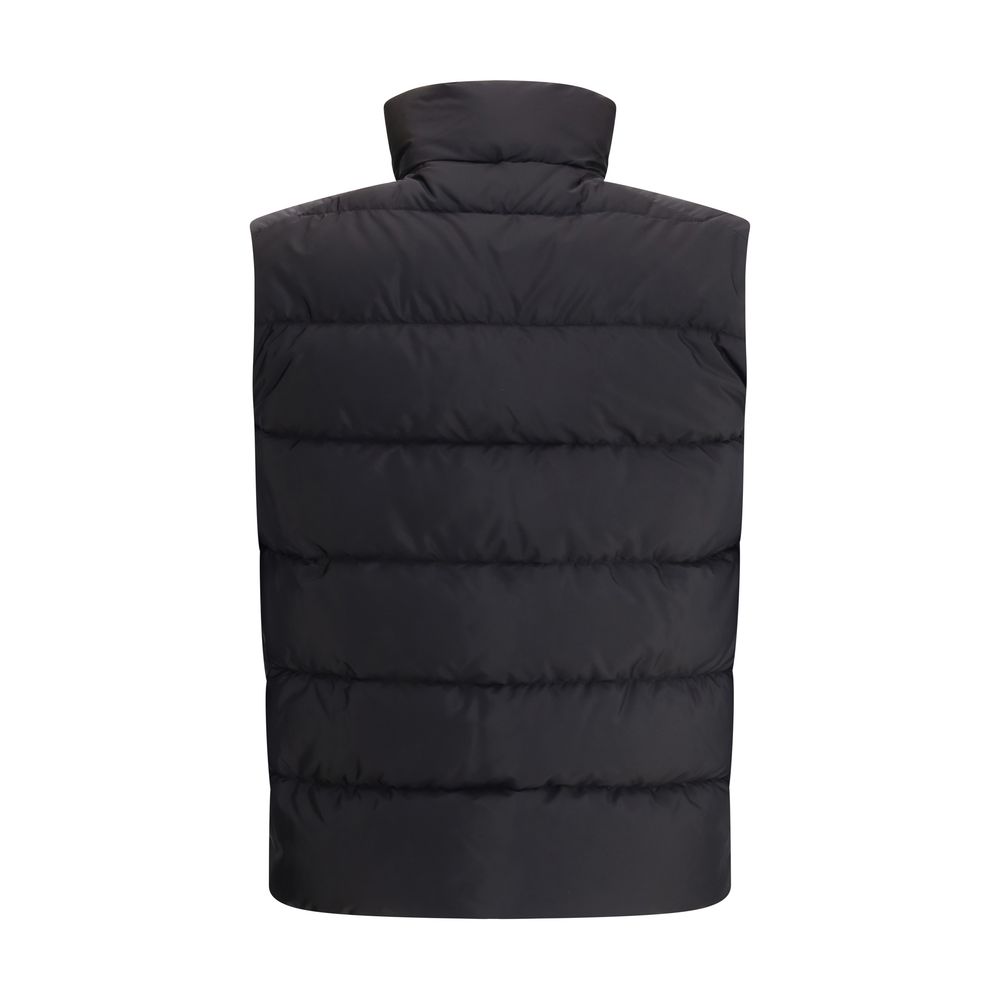 Veste sans manches Prada en polyamide recyclé noir