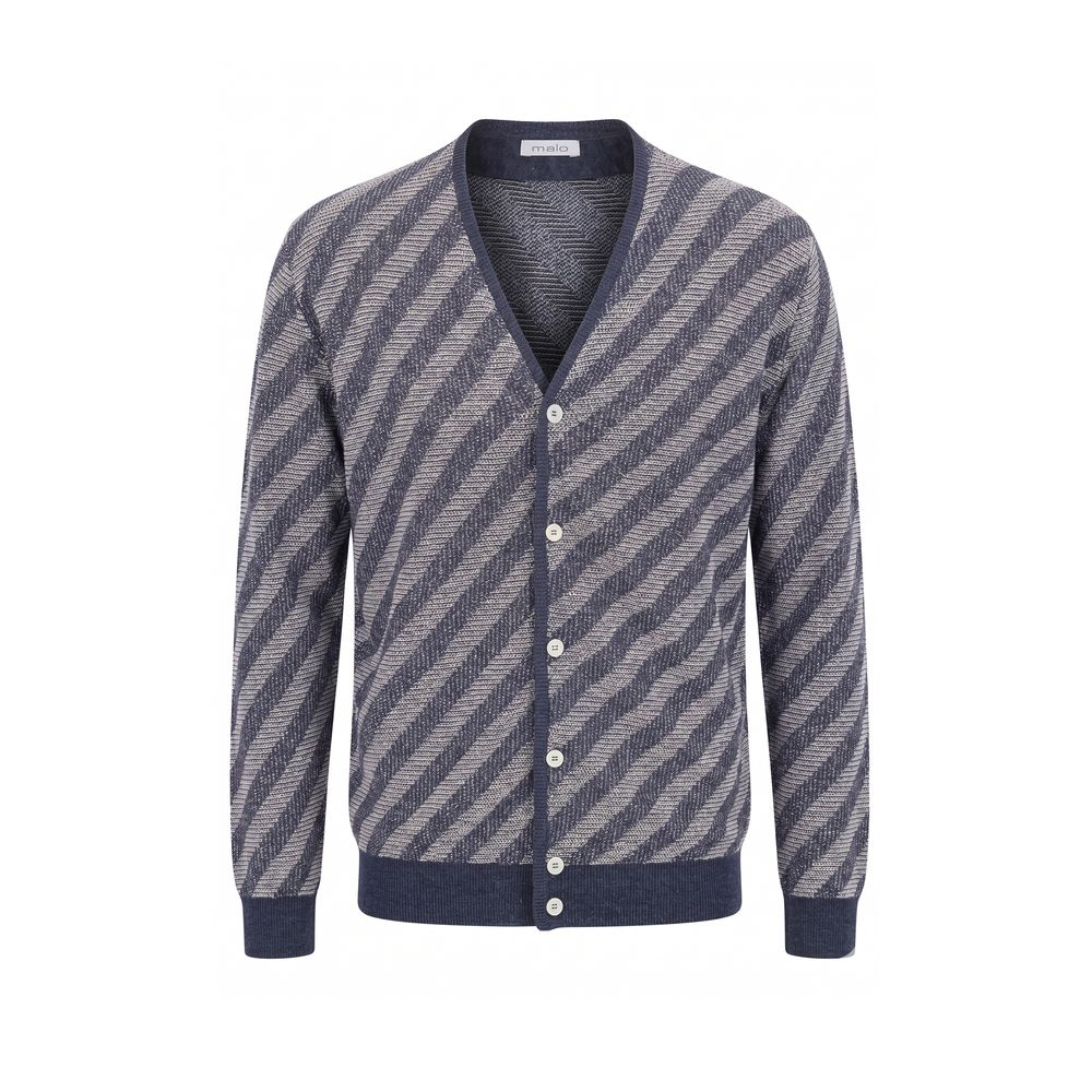 Gilet homme en lin bleu Malo