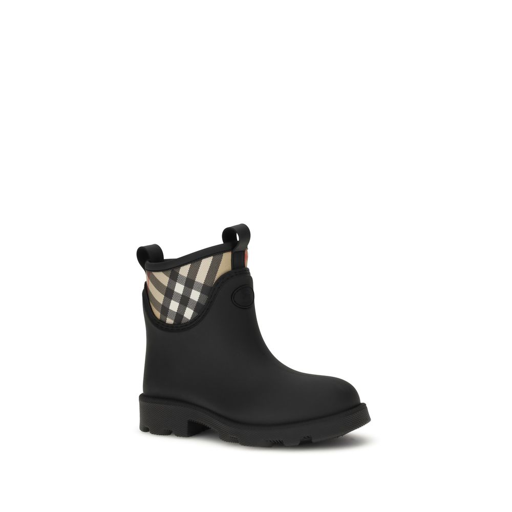 Bottes en caoutchouc noires Burberry