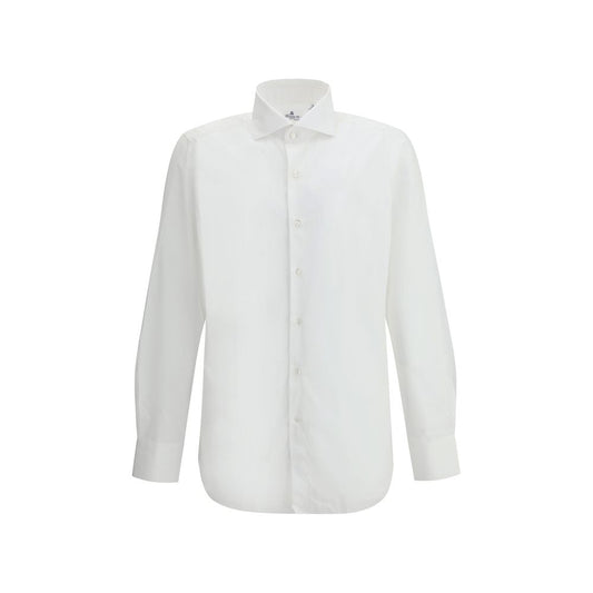 Camicia elegante Finamore in cotone bianco