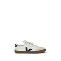 Sneakers atletiche Veja White in pelle di vitello Bos Taurus