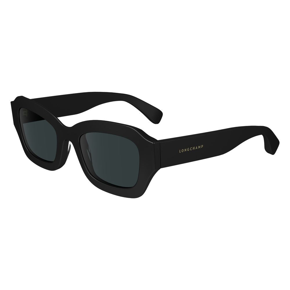 Lunettes de soleil Longchamp en acétate noir