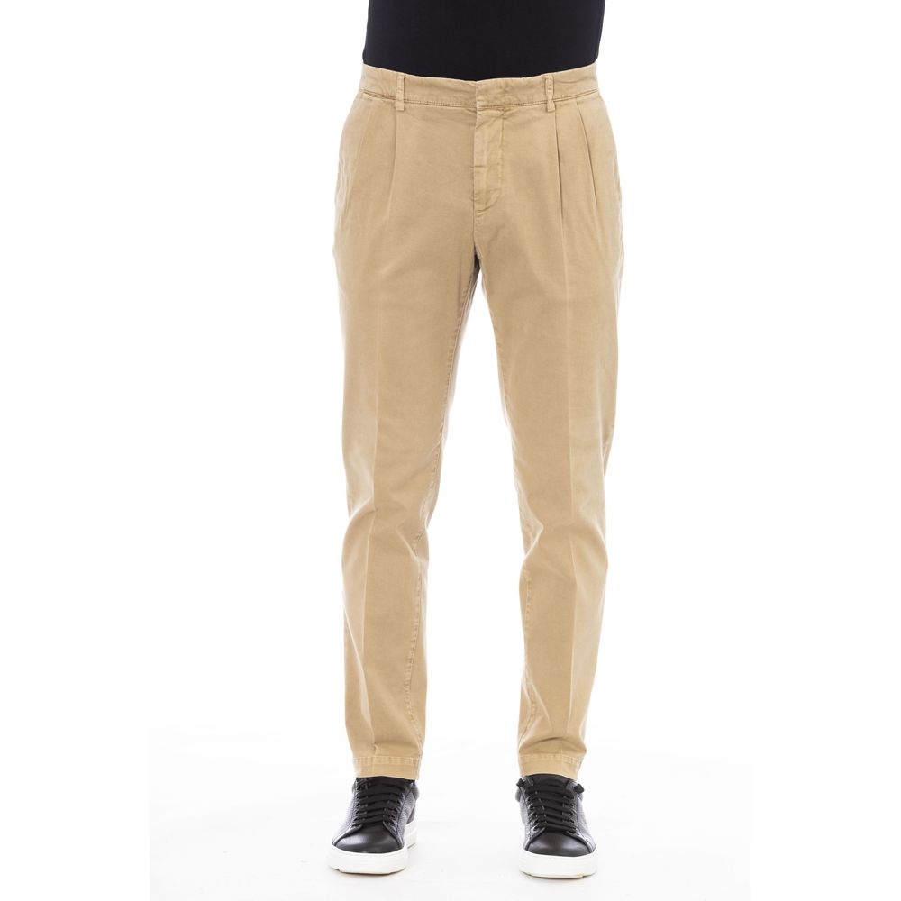 Pantalon en coton beige Peserico pour homme