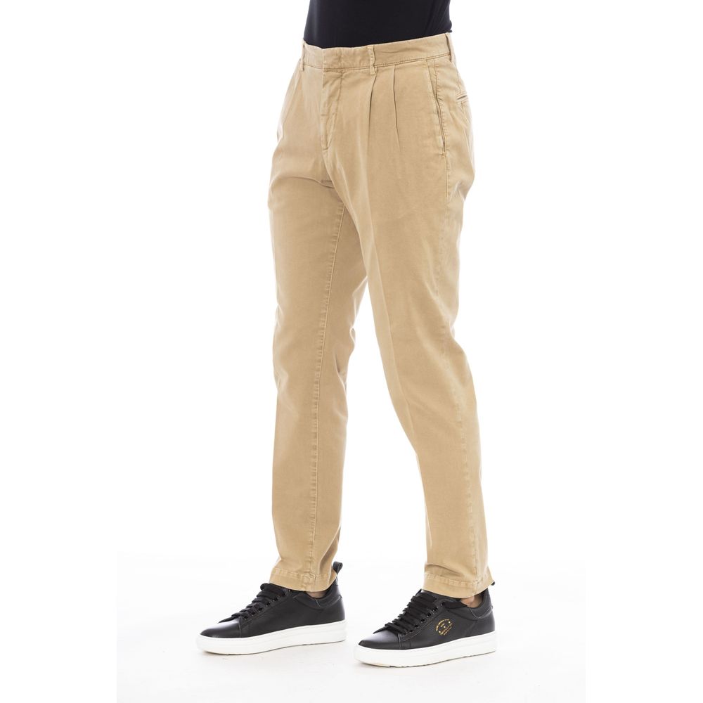Pantalon en coton beige Peserico pour homme