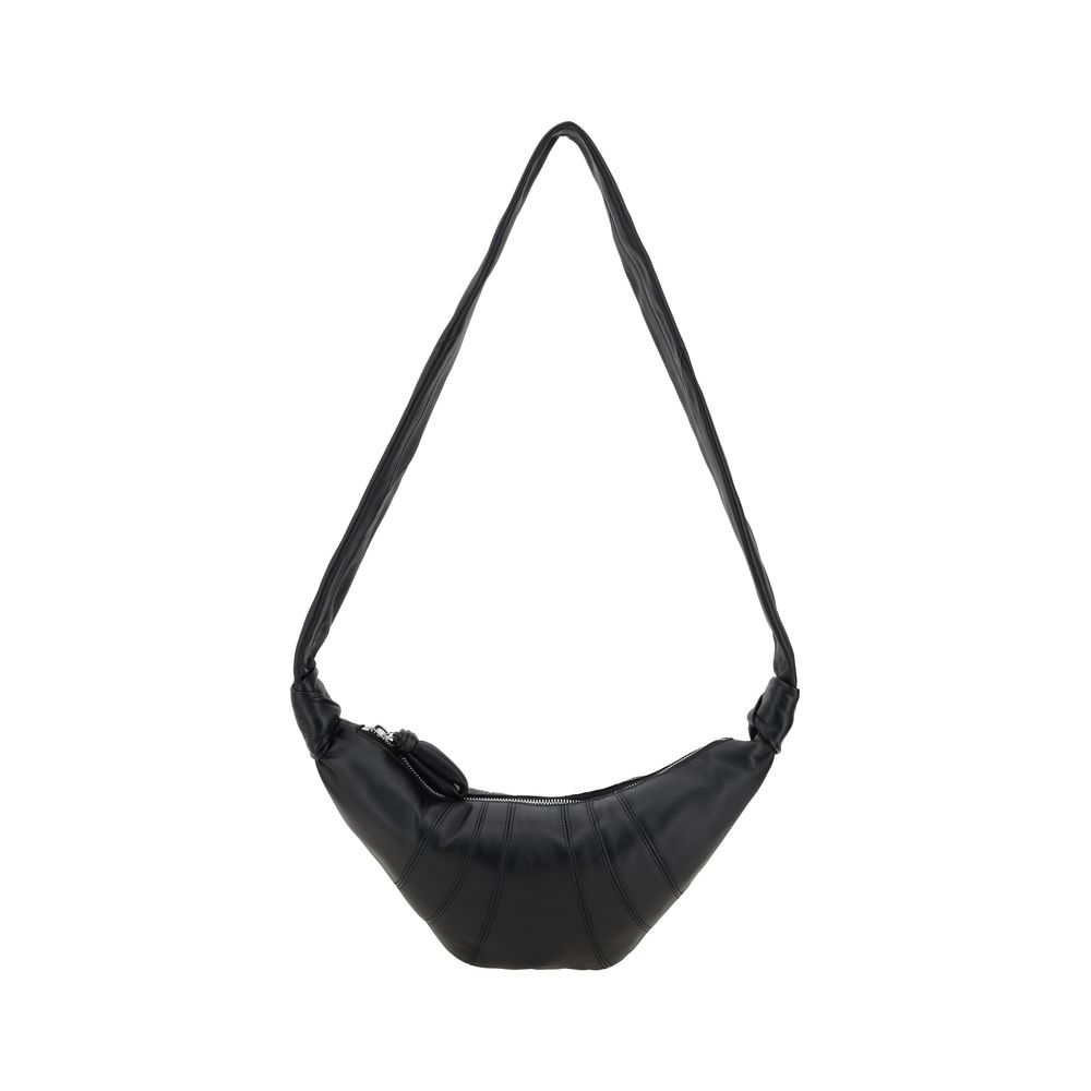 Borsa a Spalla Lemaire Nera in Pelle di Agnello Ovis Aries Aries