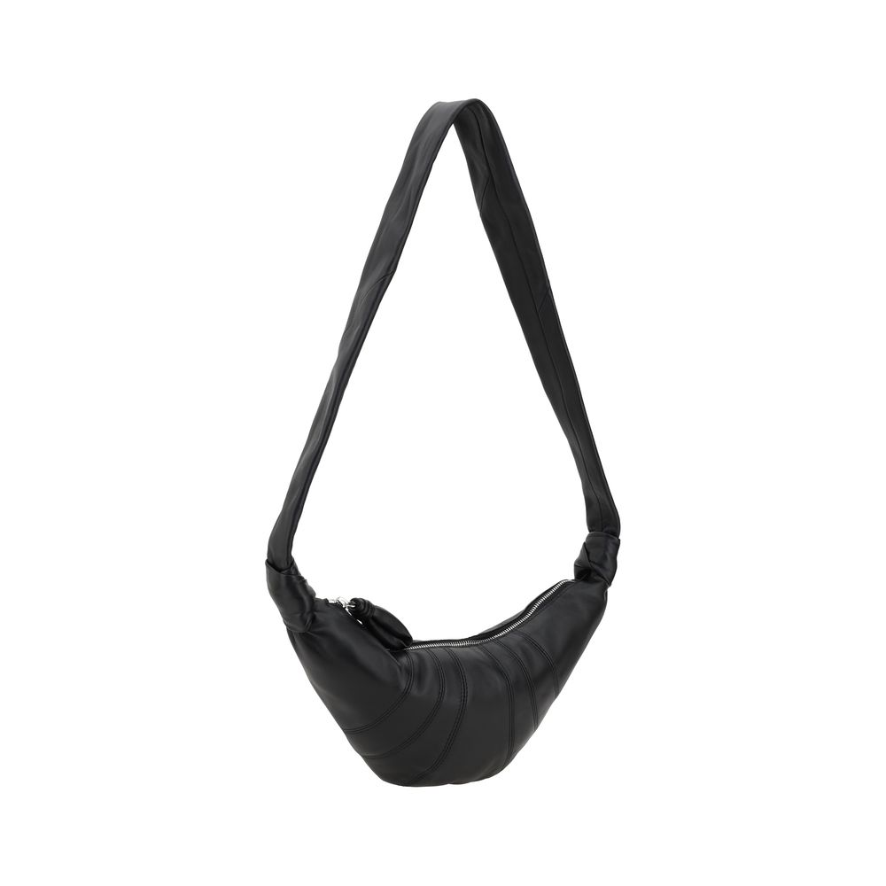 Borsa a Spalla Lemaire Nera in Pelle di Agnello Ovis Aries Aries
