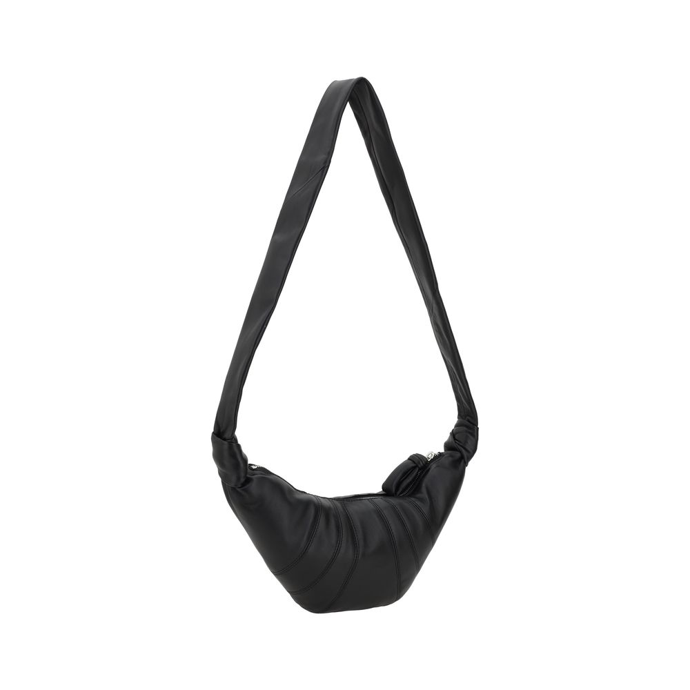 Borsa a Spalla Lemaire Nera in Pelle di Agnello Ovis Aries Aries