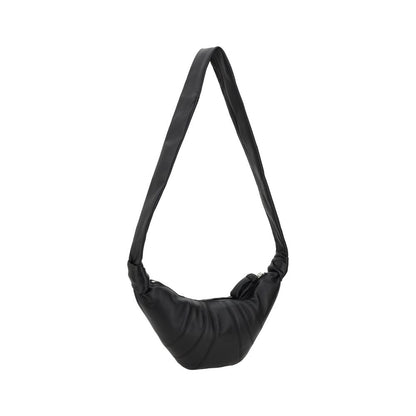 Borsa a Spalla Lemaire Nera in Pelle di Agnello Ovis Aries Aries