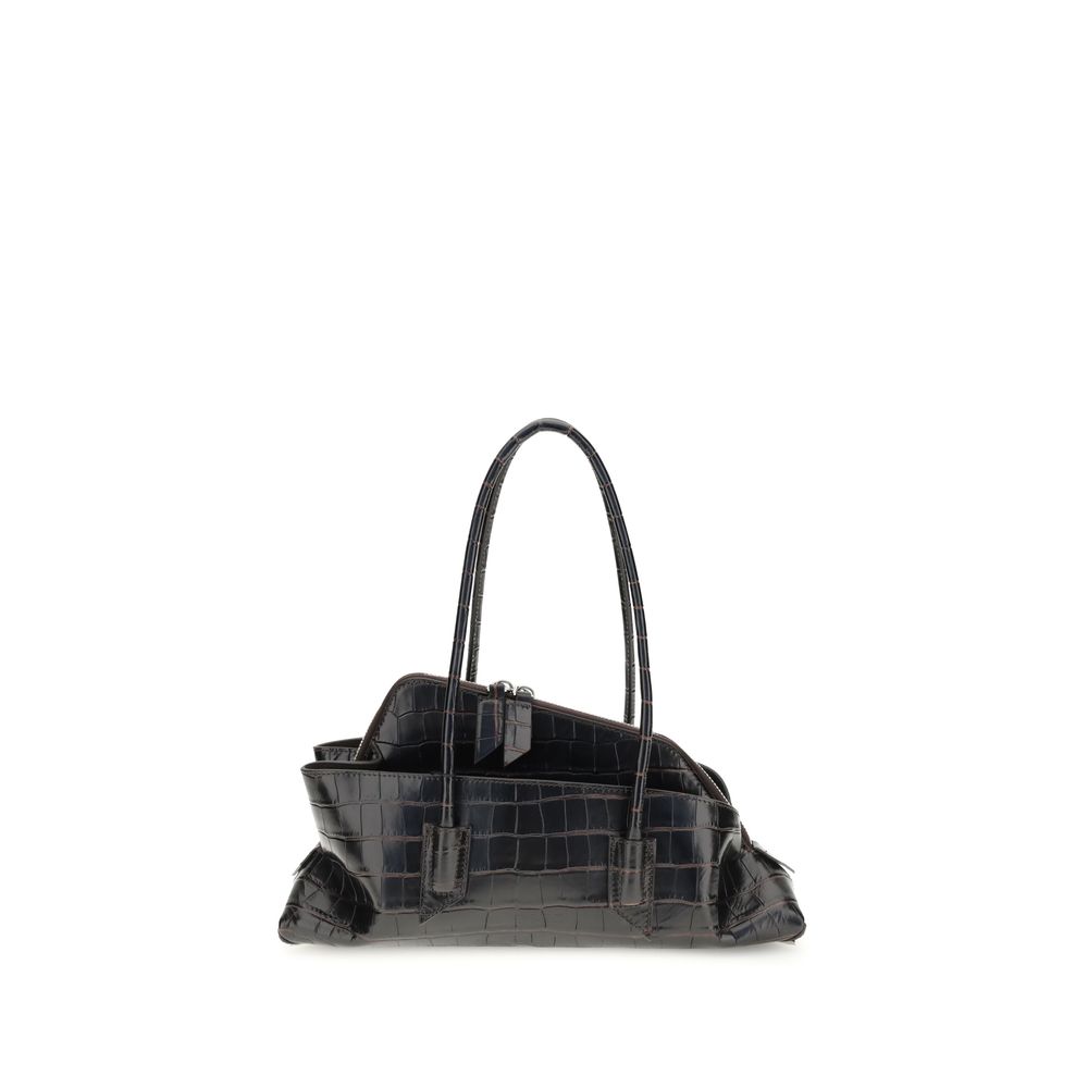 Borsa a Spalla The Attico in Pelle di Vitello Nera Bos Taurus