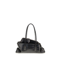 Borsa a Spalla The Attico in Pelle di Vitello Nera Bos Taurus