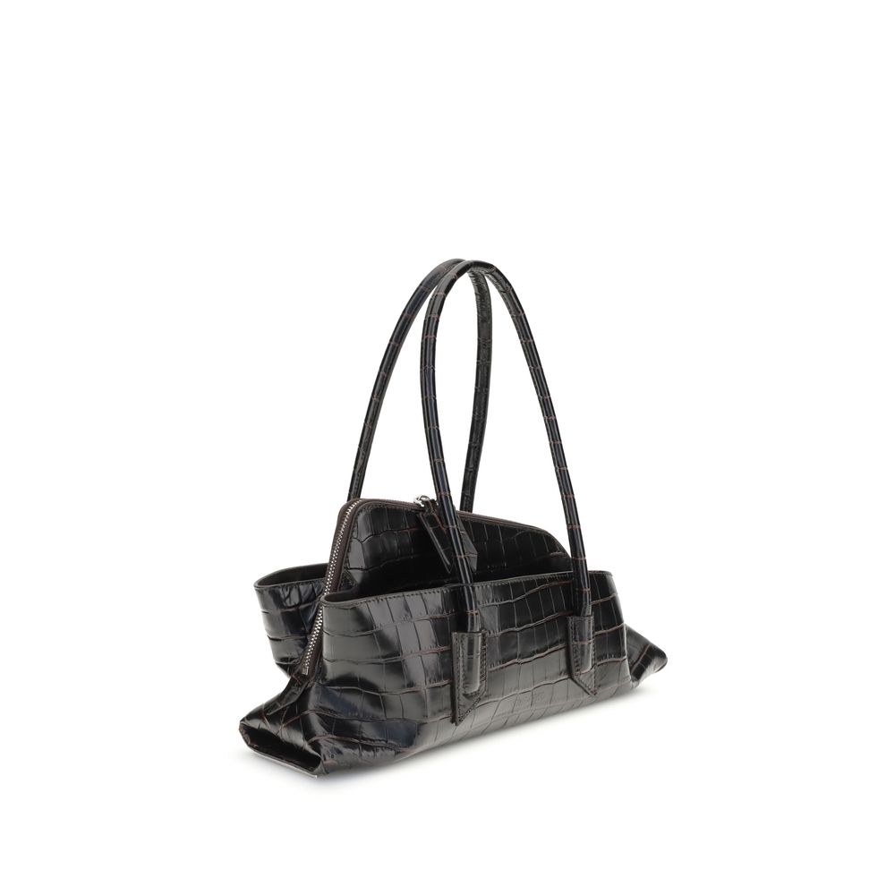 Borsa a Spalla The Attico in Pelle di Vitello Nera Bos Taurus