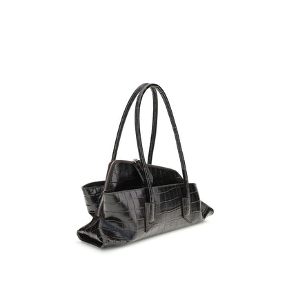 Borsa a Spalla The Attico in Pelle di Vitello Nera Bos Taurus