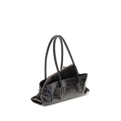 Borsa a Spalla The Attico in Pelle di Vitello Nera Bos Taurus