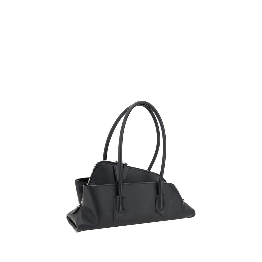 Borsa a Spalla The Attico in Pelle di Vitello Nera Bos Taurus