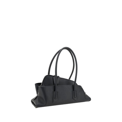 Borsa a Spalla The Attico in Pelle di Vitello Nera Bos Taurus