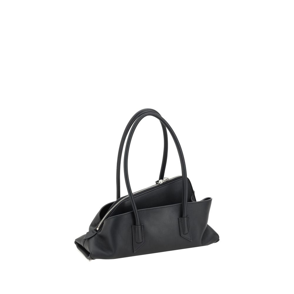 Borsa a Spalla The Attico in Pelle di Vitello Nera Bos Taurus