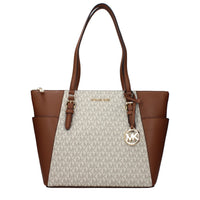 Borsa a tracolla Michael Kors in pelle beige