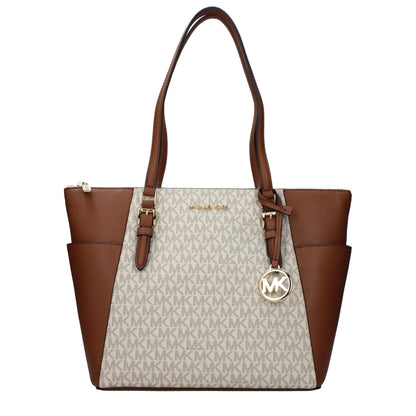 Borsa a tracolla Michael Kors in pelle beige