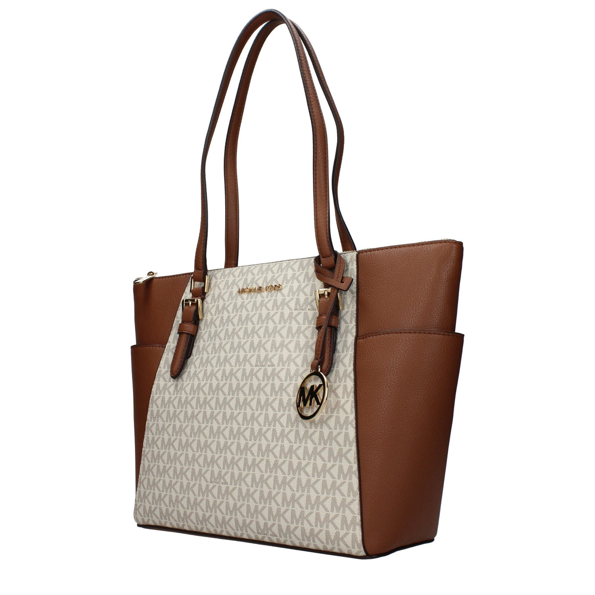 Borsa a tracolla Michael Kors in pelle beige