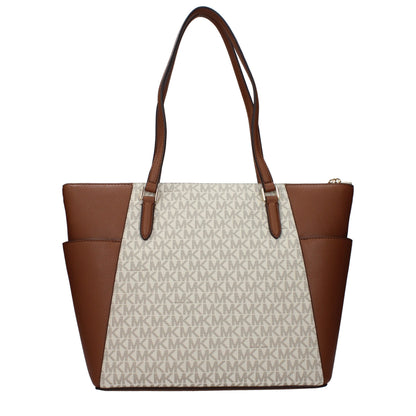 Borsa a tracolla Michael Kors in pelle beige